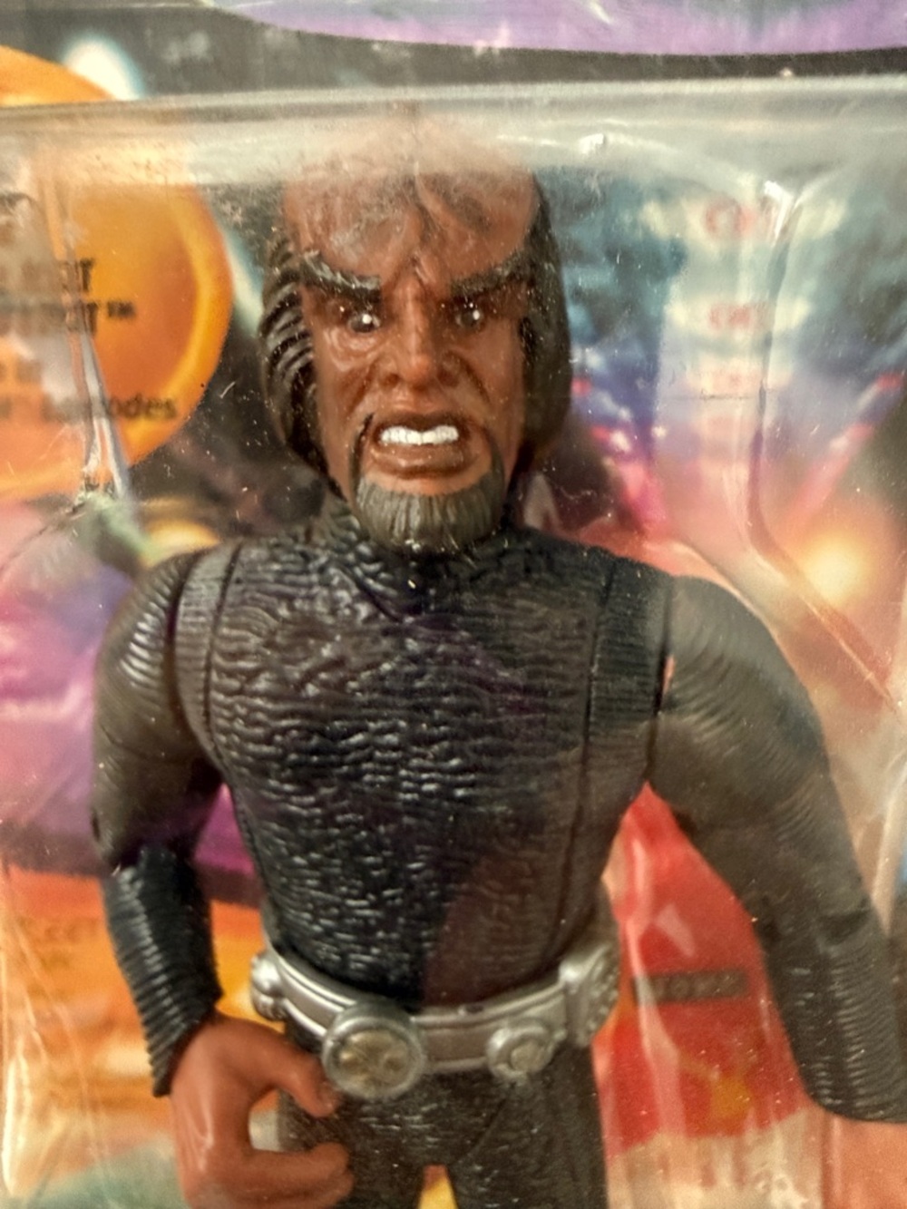1994 Star Trek TNG Lt Worf in Starfleet Recue Outfit Action Figure by Playmates